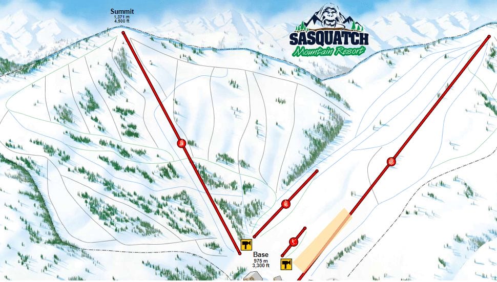 Sasquatch mountain resort map
