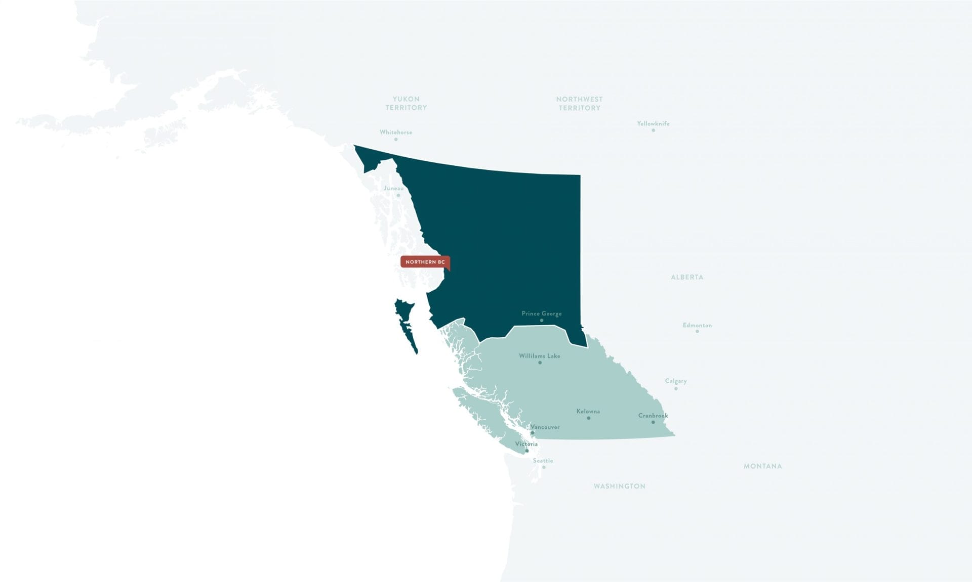Northern British Columbia Regional Map