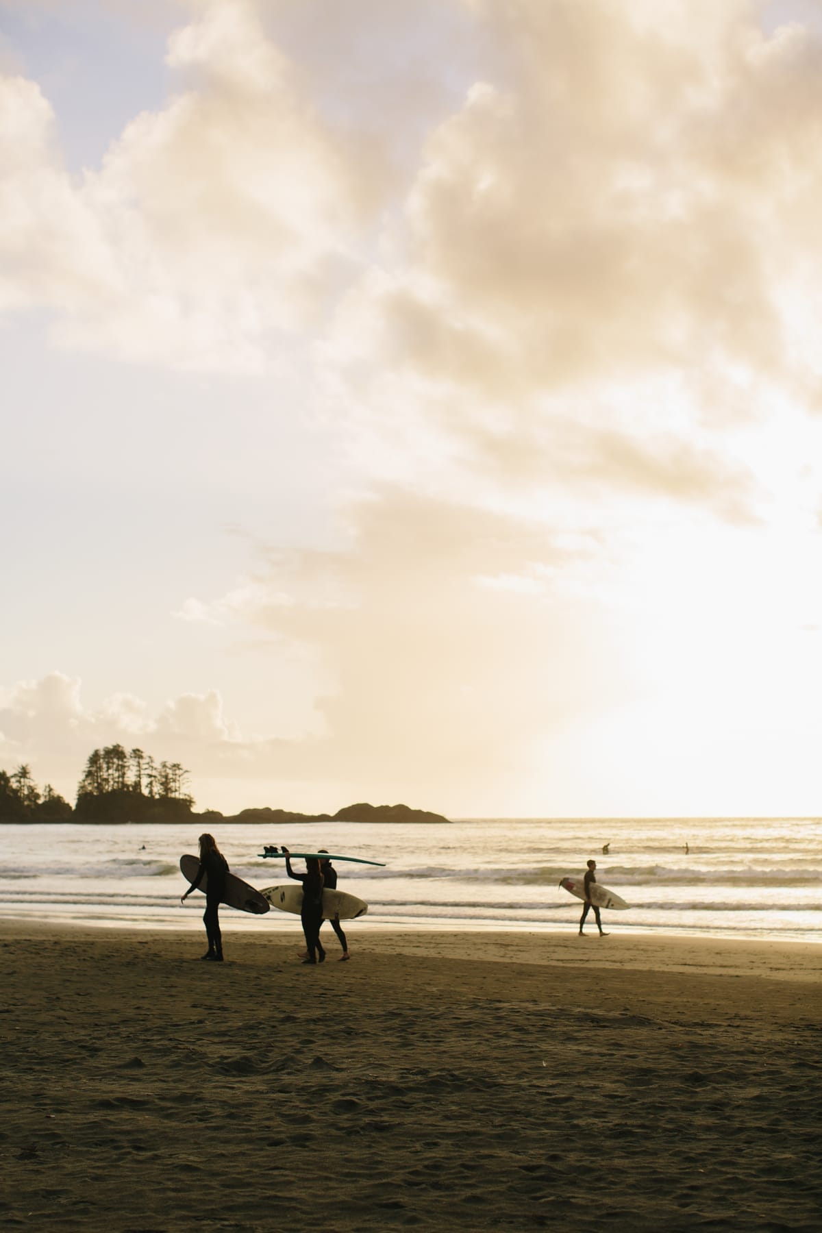 Tofino Surfing at Sunset