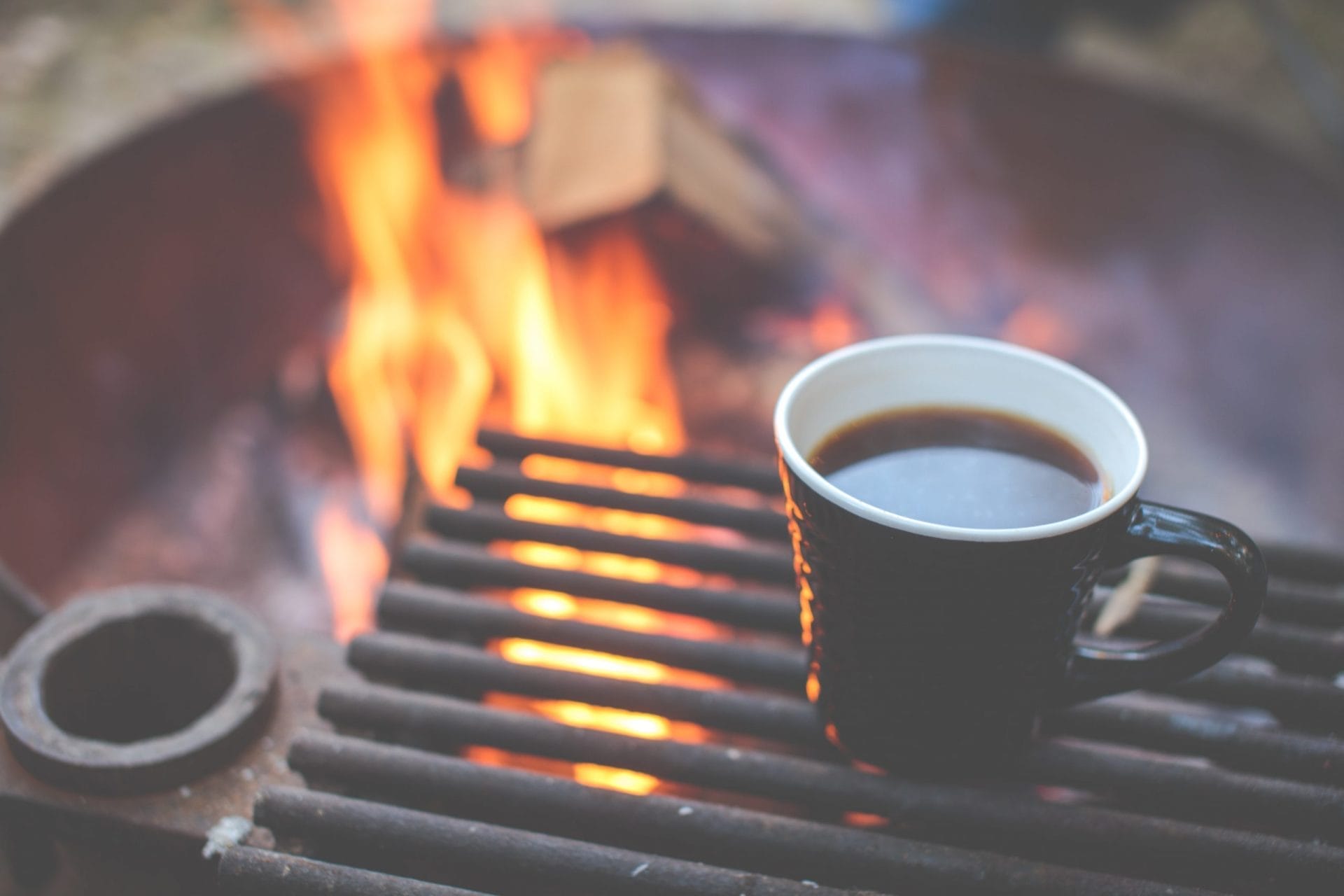 coffee by the fire