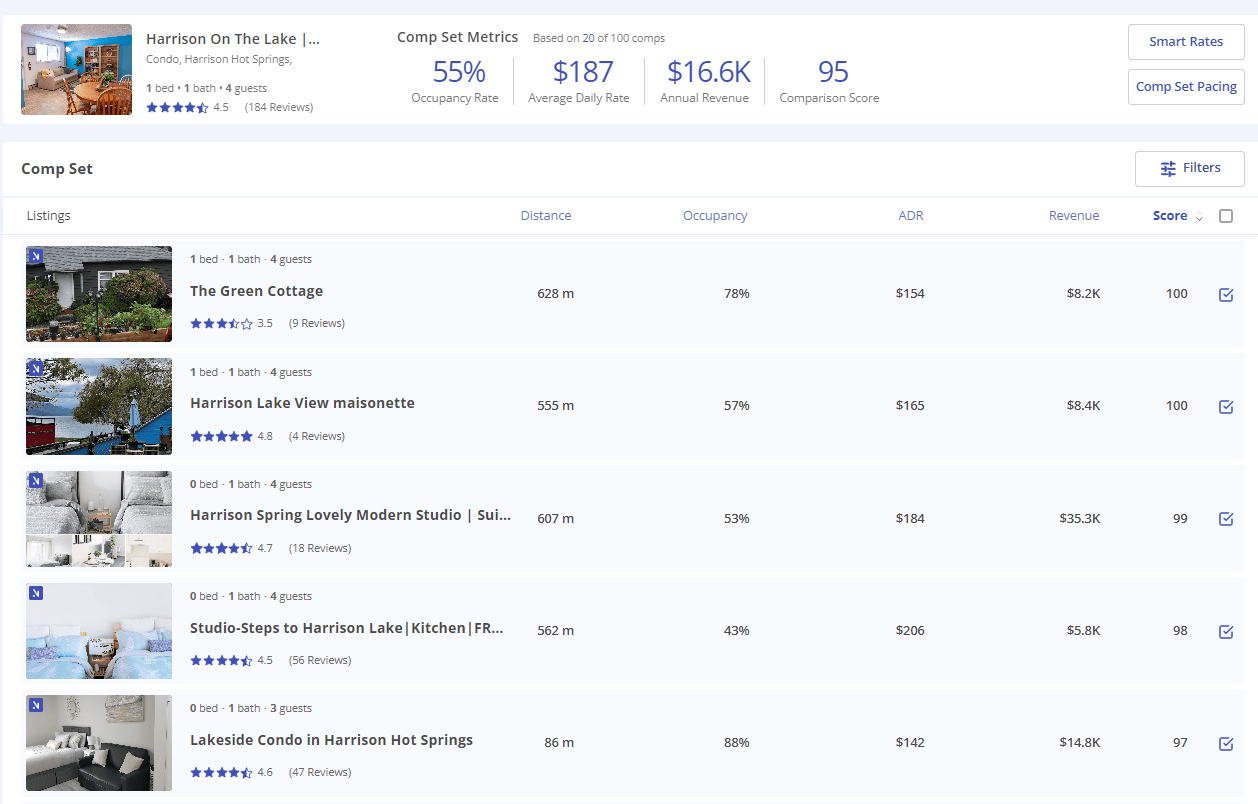 Airdna Market Comps